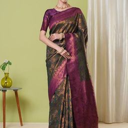HI FI NX Woven Design Zari Art Silk Banarasi Saree-picture-32