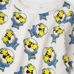 SPUNKIES Playful Character Print Romper - Cozy & Adorable image 4