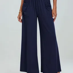 KPOP Women Solid Comfort Loose Fit Trousers-image-45