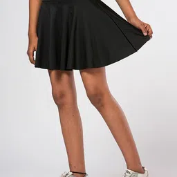 UMILDO Girls Mid Waist A-Line Above Knee Skorts-27