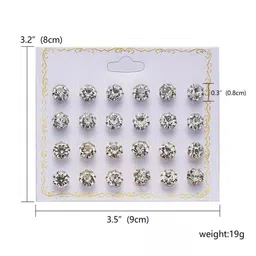 Honbon Set Of 12 Pearls Beaded Circular Shape Studs image 5