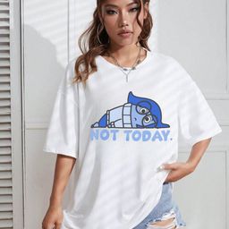 CORSICA Women Printed Drop-Shoulder Sleeves T-shirt-image-93