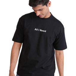 URBAN FLAUNT Typography Printed Round Neck Pure Cotton Oversized T-shirt-picture-25