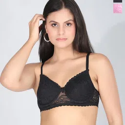StyFun Women Pack of 2 Floral Cotton Full Coverage Underwired Lightly Padded Bra-11