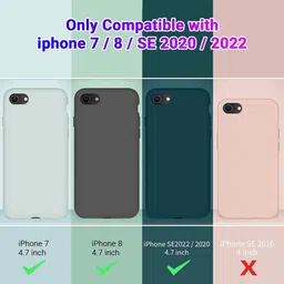 LIRAMARK Solid Printed iPhone 8 and SE Back Case Mobile Accessories image 4