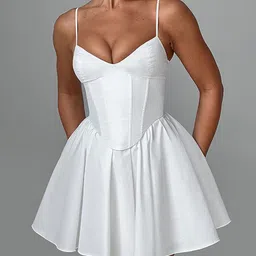 StyleCast x Revolte Fit & Flare Mini Dress-image-15