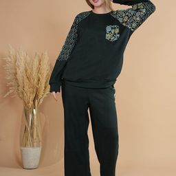 She N She Graphic Printed Top & Trousers Winter Co-Ord Set-picture-10