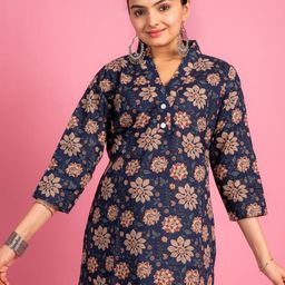 EKISHA Floral Print Cotton Top-image-74