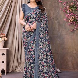 LeeliPeeri Designer Geometric Printed Saree-image-88