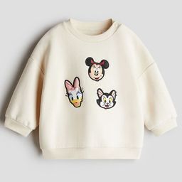 H&M Printed Bushed-Inside Sweatshirt-image-77
