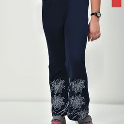 BAESD Girls 2 Floral Printed Knitted Palazzos-image-21