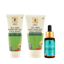 Pilgrim Set Of Anti-Acne Serum, Non Oily Moisturizer & Gel Face Wash-29