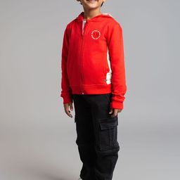 Ed-a-Mamma Boys Typography Outdoor Open Front Jacket with Patchwork-picture-4