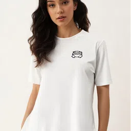 MACK JONNEY Women Printed Pockets T-shirt-image-55