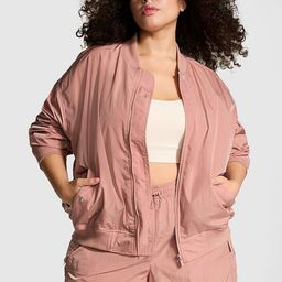 Victoria's Secret Stand Collar Parachute Satin Longline Bomber Jacket-image-16