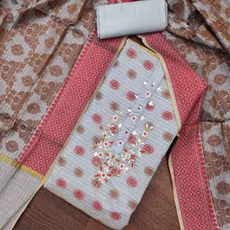 MANVAA Embellished Unstitched Dress Material-image-54