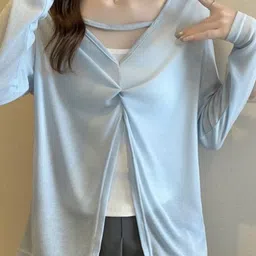 KPOP Women Extended Sleeves Top-image-16