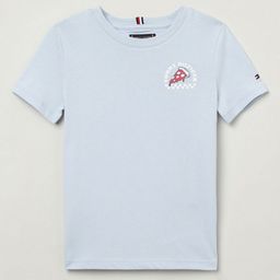 Tommy Hilfiger Boys Printed V-Neck Extended Sleeves Applique T-shirt-9