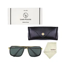 LOUIS KOUROS Unisex Square Sunglasses with UV Protected Lens-39