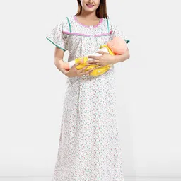 Be You Women Printed Maxi Nightdress-image-27