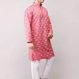 Voniry Men Ethnic Motifs Printed Regular Kurta with Pyjamas image 3