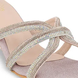 Stylestry Printed Block Sandals with Bows image 5