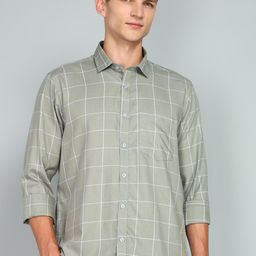 Ethazh Men Opaque Checked Casual Shirt-image-38