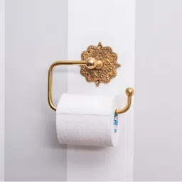 Indianshelf Gold-Toned Textured Brass Tissue Holders-image-67