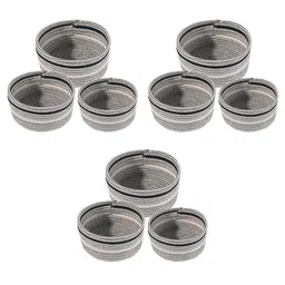 Kuber Industries Grey 9 Pieces Drawer Organisers-21