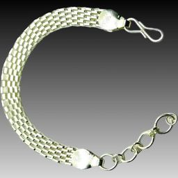 Dynamic Retail Global Men Stainless Steel Silver-Plated Link Bracelet-image-91