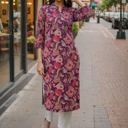 SZN Women Cotton Floral Printed Kurta-picture-30