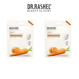 DR.RASHEL Set Of 2 Carrot Sheet Mask With Serum - 20g Each image 2