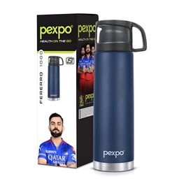 Pexpo Blue Single Stainless Steel Water Bottle-image-44