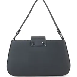 Flingo Striped PU Oversized Structured Handheld Bag image 3