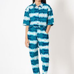 Kameez by Pooja Kejriwal Printed Pure Cotton Shirt With Trousers-image-88