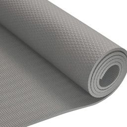 6mm Grey Anti-Skid Yoga Mat For Home Gym & Outdoor Workout for men and women 6 mm Yoga Mat-image-45