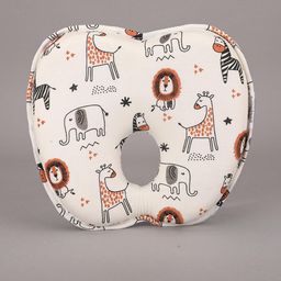 Sleepstore White Animal Printed Memory Foam Filled Cotton Sleep Pillow-image-34