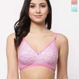 Docare Pack Of 3 Floral Full Coverage Everyday Bra-image-11