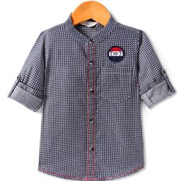 Infinity Boys Tailored Fit Opaque Printed Casual Shirt-image-51