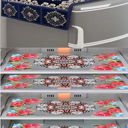 Dakshya Industries 5 Pcs  Printed Fridge Cover Mats-image-21