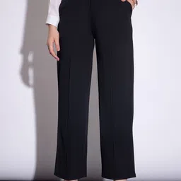 BUY NEW TREND Women Relaxed High-Rise Wrinkle Free Pleated Trousers-picture-36