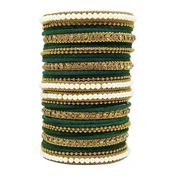 CHRISHAN Set Of 32 Stone-Studded Bangles image 5