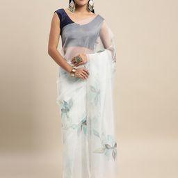 DIVASTRI Floral Organza Saree-image-69