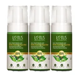 Lotus Botanicals Set Of 3 Gentle Foaming Face Wash - 120 ml Each image 1