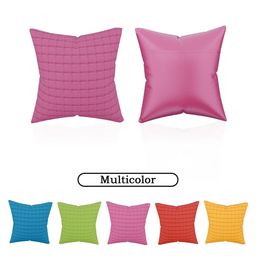 RUBOXA Green & Orange Set of 5 Geometric Square Cushion Covers image 5