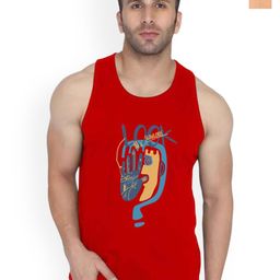 SLOWLORIS Men Pack Of 2 Bio-Wash Printed Gym Innerwear Vest-picture-14