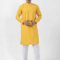 DEVOILER Men Ethnic Motifs Printed Regular Kurta with Pyjamas-36