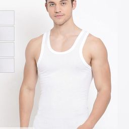 cavenders 50 COTTON ULTRA COMFORTABLE MEN'S GYM VEST (PACK of 4)-picture-33