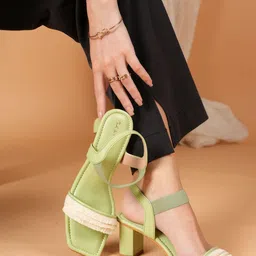 Mast & Harbour Women Block Heel Sandals-picture-13