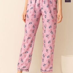 ETC Women Pack Of 2 Printed Mid-Rise Lounge Pants-picture-17